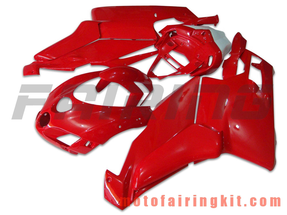 Kits de carenado aptos para 999 749 Monoposto 2005 2006 05 06 Molde de inyección de plástico ABS Carrocería completa para motocicleta Marco de carrocería de posventa (rojo y blanco) B015