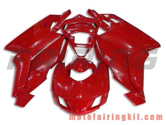 Fairing Kits Fit for 999 749 Monoposto 2005 2006 05 06 Plastic ABS Injection Mold Complete Motorcycle Body Aftermarket Bodywork Frame (Red & White) B016