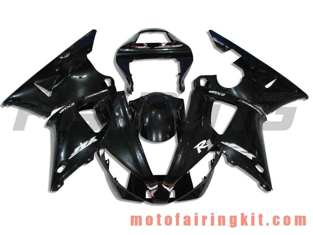 Kits de carenado aptos para YZF-1000 R1 2000 2001 YZF 1000 R1 00 01 Molde de inyección de plástico ABS Carrocería completa para motocicleta Marco de carrocería de posventa (negro) B001