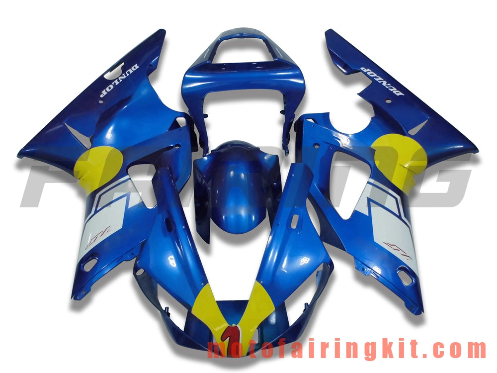 Fairing Kits Fit for YZF-1000 R1 2000 2001 YZF 1000 R1 00 01 Plastic ABS Injection Mold Complete Motorcycle Body Aftermarket Bodywork Frame (Blue) B006