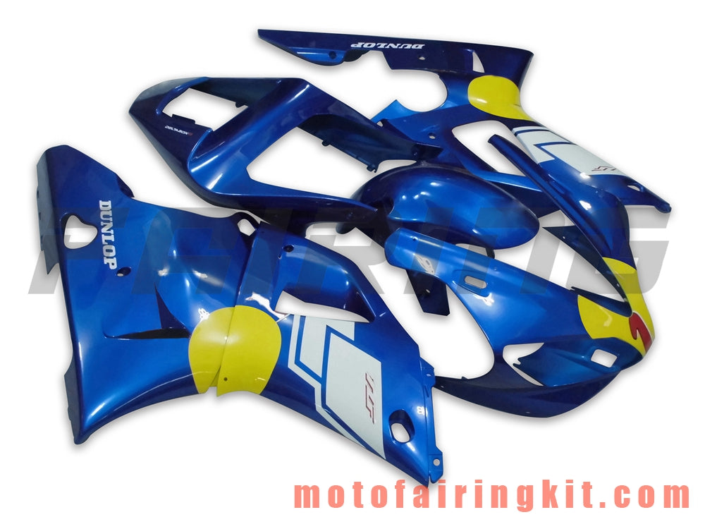 Fairing Kits Fit for YZF-1000 R1 2000 2001 YZF 1000 R1 00 01 Plastic ABS Injection Mold Complete Motorcycle Body Aftermarket Bodywork Frame (Blue) B006