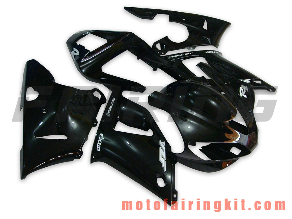 Fairing Kits Fit for YZF-1000 R1 2000 2001 YZF 1000 R1 00 01 Plastic ABS Injection Mold Complete Motorcycle Body Aftermarket Bodywork Frame (Black) B008