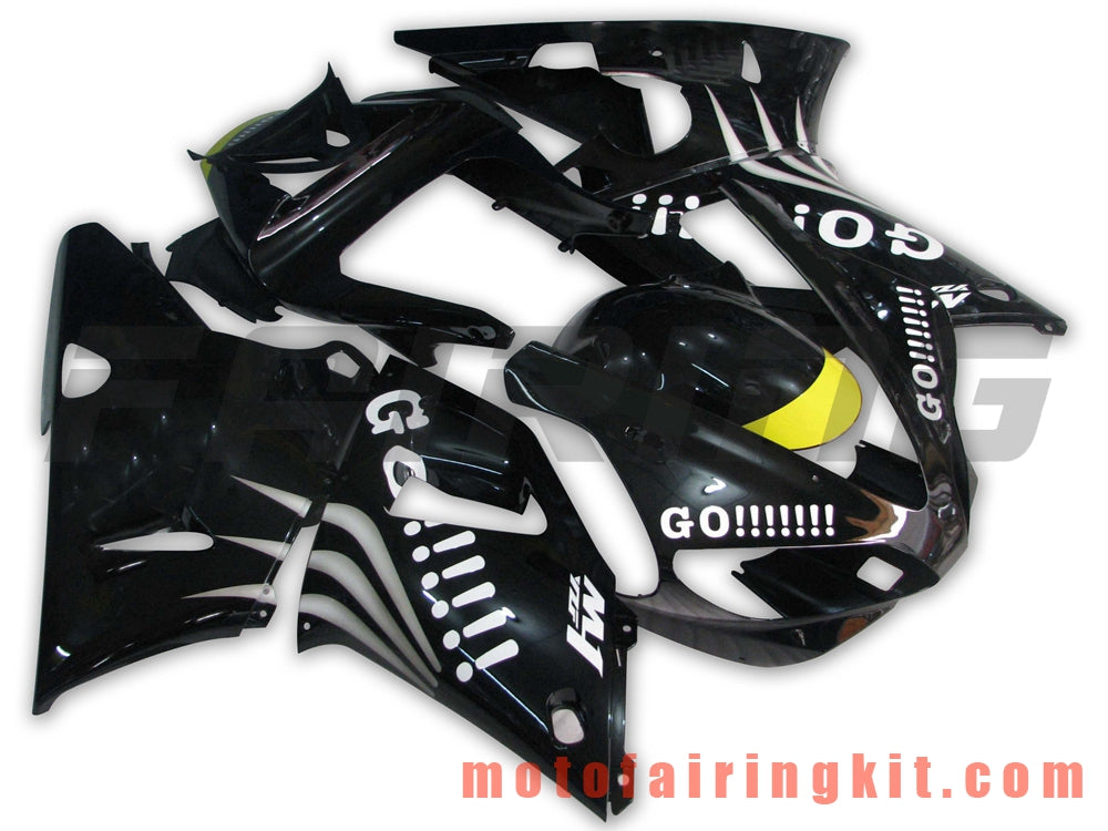 Kits de carenado aptos para YZF-1000 R1 2000 2001 YZF 1000 R1 00 01 Molde de inyección de plástico ABS Carrocería completa para motocicleta Marco de carrocería de posventa (negro y amarillo) B011