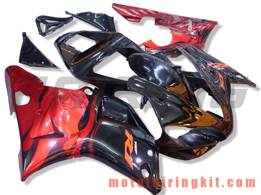 Kits de carenado aptos para YZF-1000 R1 2000 2001 YZF 1000 R1 00 01 Molde de inyección de plástico ABS Carrocería completa para motocicleta Marco de carrocería de posventa (naranja y negro) B025