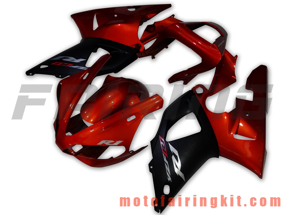 Fairing Kits Fit for YZF-1000 R1 2000 2001 YZF 1000 R1 00 01 Plastic ABS Injection Mold Complete Motorcycle Body Aftermarket Bodywork Frame (Red & Black) B028