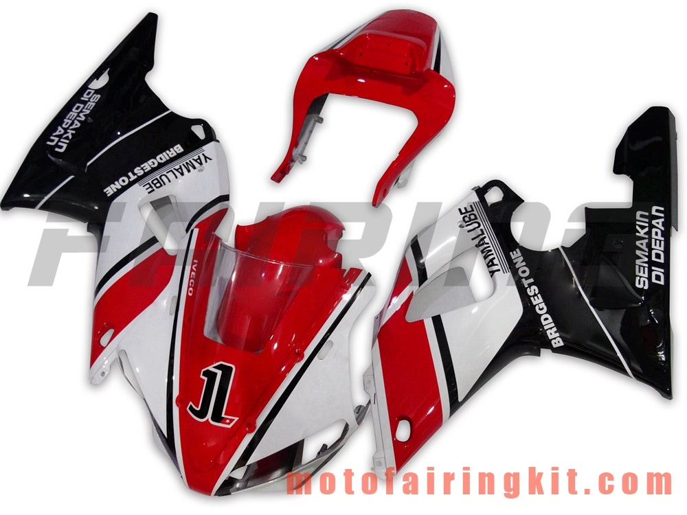 Fairing Kits Fit for YZF-1000 R1 2000 2001 YZF 1000 R1 00 01 Plastic ABS Injection Mold Complete Motorcycle Body Aftermarket Bodywork Frame (Red & Black) B029