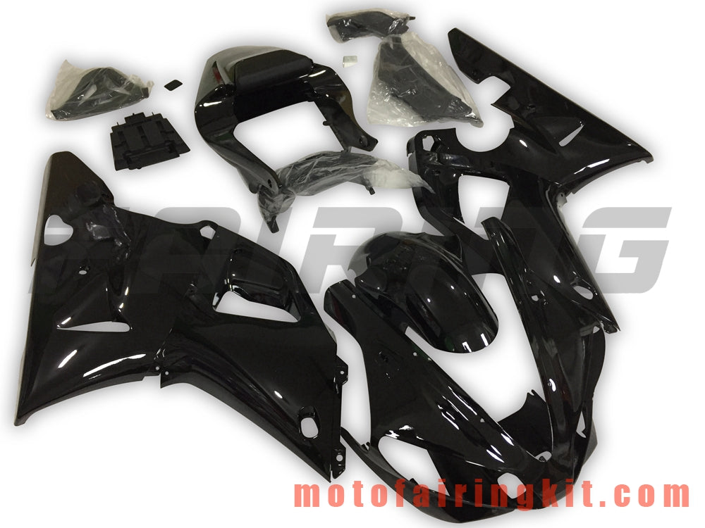 Fairing Kits Fit for YZF-1000 R1 2000 2001 YZF 1000 R1 00 01 Plastic ABS Injection Mold Complete Motorcycle Body Aftermarket Bodywork Frame (Black) B038