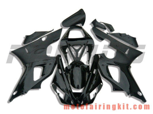 Kits de carenado aptos para YZF-1000 R1 2000 2001 YZF 1000 R1 00 01 Molde de inyección de plástico ABS Carrocería completa para motocicleta Marco de carrocería de posventa (negro) B047