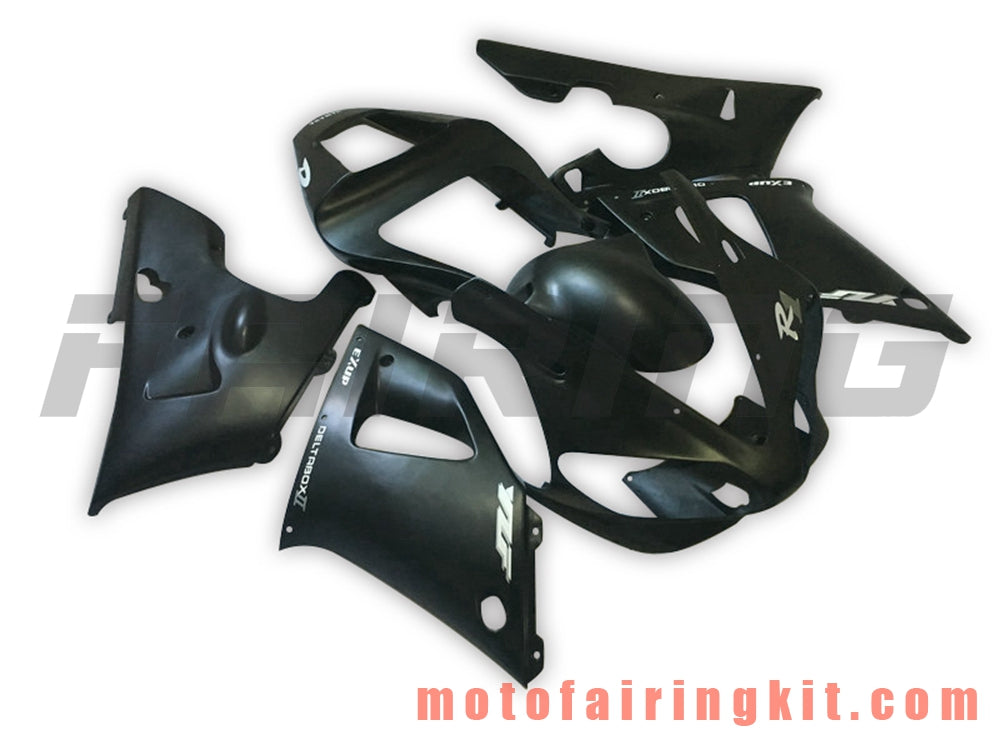 Fairing Kits Fit for YZF-1000 R1 2000 2001 YZF 1000 R1 00 01 Plastic ABS Injection Mold Complete Motorcycle Body Aftermarket Bodywork Frame (Black) B048