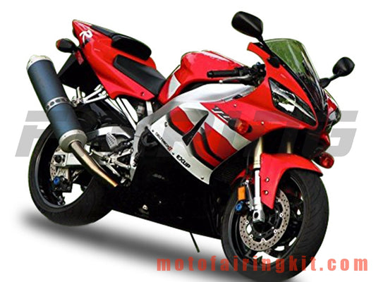 Kits de carenado aptos para YZF-1000 R1 2000 2001 YZF 1000 R1 00 01 Molde de inyección de plástico ABS Carrocería completa para motocicleta Marco de carrocería de posventa (rojo y negro) B051