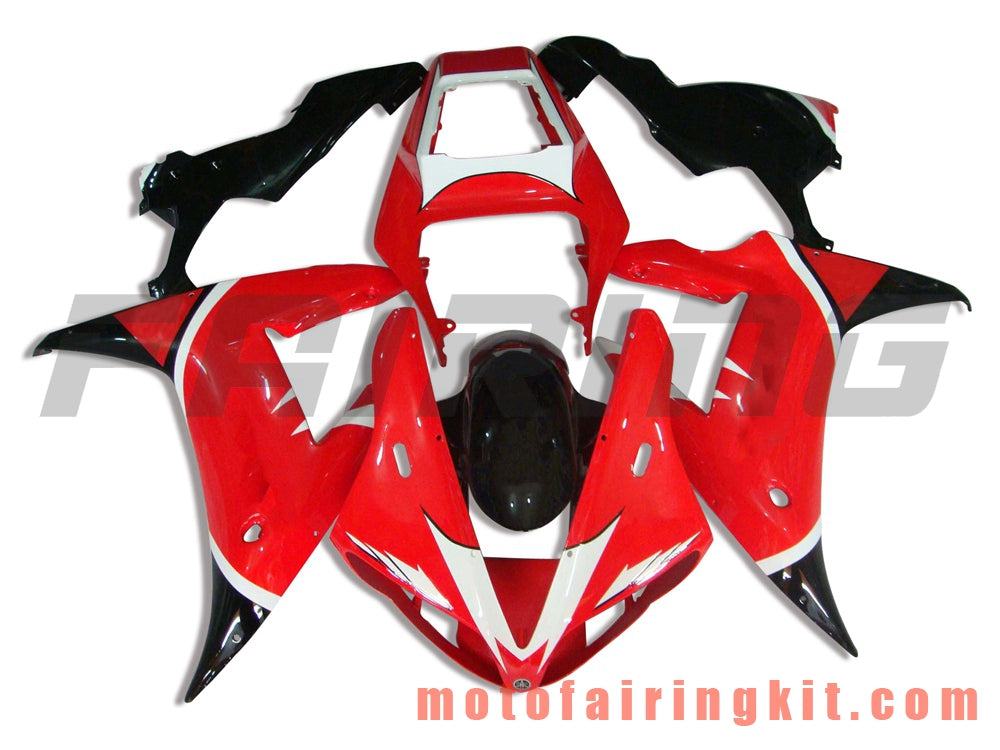 Kits de carenado aptos para YZF-1000 R1 2002 2003 YZF 1000 R1 02 03 Molde de inyección de plástico ABS Carrocería completa para motocicleta Marco de carrocería de posventa (rojo y negro) B004