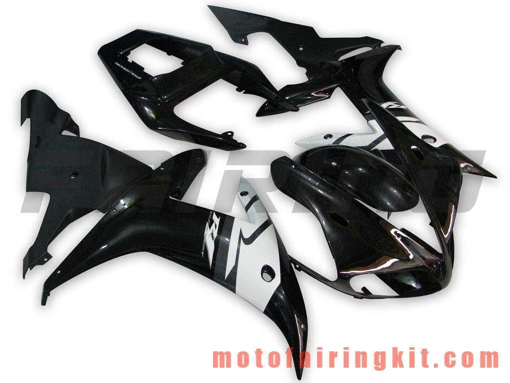 Fairing Kits Fit for YZF-1000 R1 2002 2003 YZF 1000 R1 02 03 Plastic ABS Injection Mold Complete Motorcycle Body Aftermarket Bodywork Frame (Black & White) B011