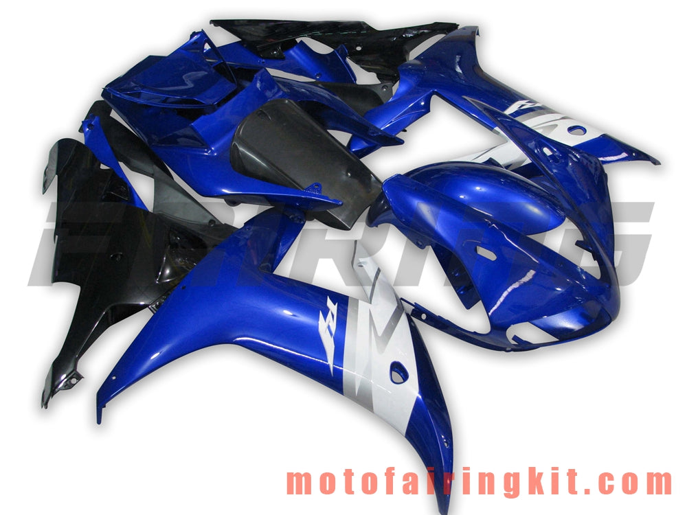 Kits de carenado aptos para YZF-1000 R1 2002 2003 YZF 1000 R1 02 03 Molde de inyección de plástico ABS Carrocería completa para motocicleta Marco de carrocería de posventa (azul y negro) B015