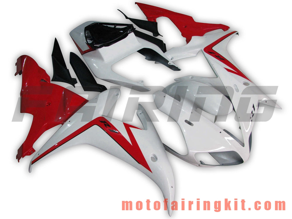 Fairing Kits Fit for YZF-1000 R1 2002 2003 YZF 1000 R1 02 03 Plastic ABS Injection Mold Complete Motorcycle Body Aftermarket Bodywork Frame (White & Red) B016