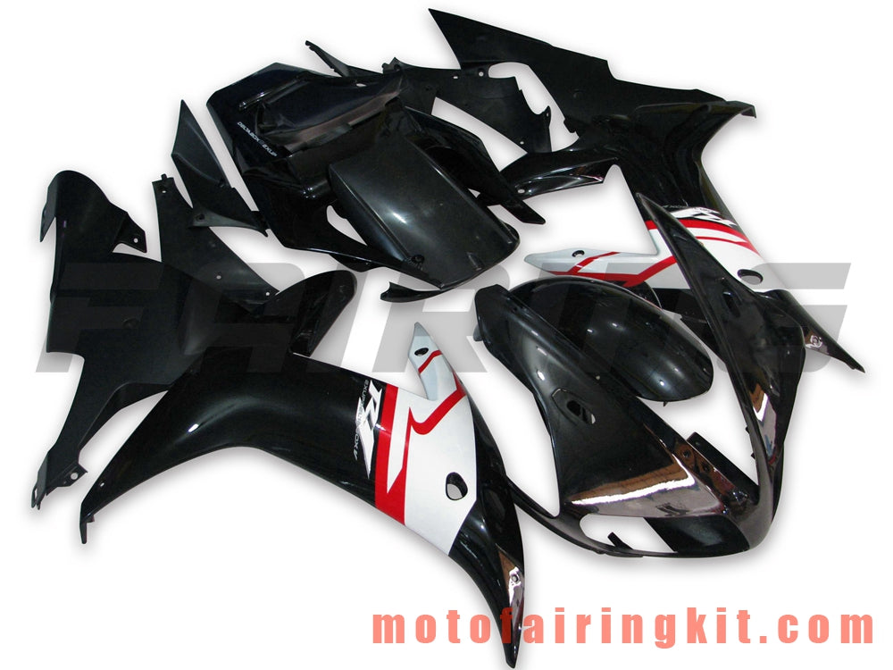 Fairing Kits Fit for YZF-1000 R1 2002 2003 YZF 1000 R1 02 03 Plastic ABS Injection Mold Complete Motorcycle Body Aftermarket Bodywork Frame (Black & White) B017