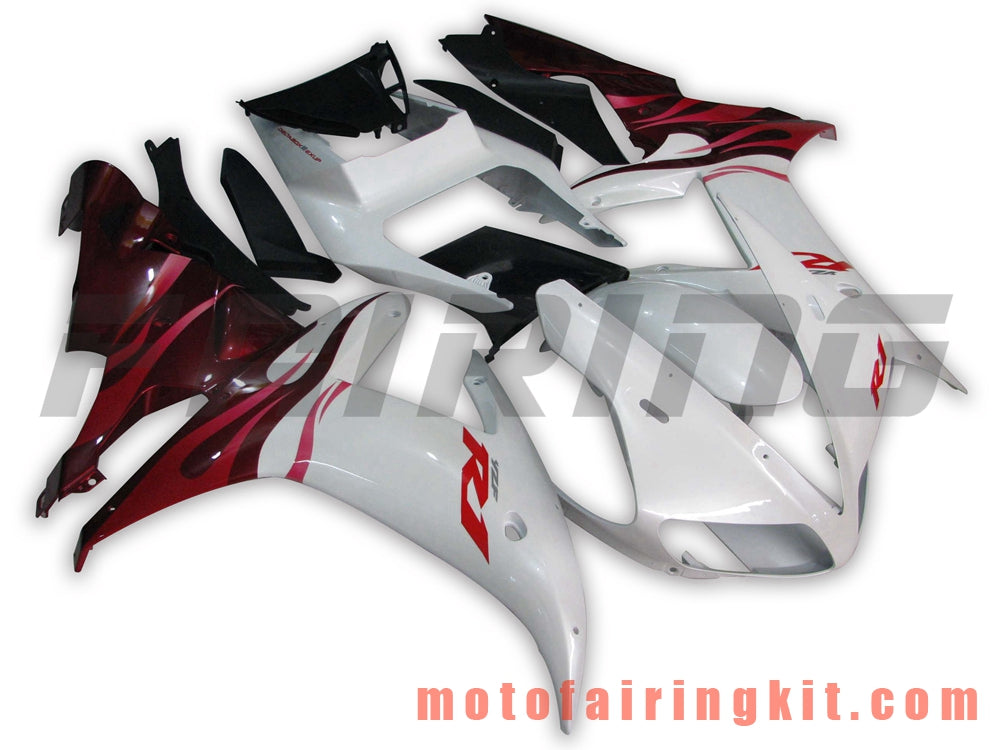 Fairing Kits Fit for YZF-1000 R1 2002 2003 YZF 1000 R1 02 03 Plastic ABS Injection Mold Complete Motorcycle Body Aftermarket Bodywork Frame (White & Orange) B018