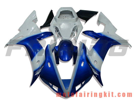 Kits de carenado aptos para YZF-1000 R1 2002 2003 YZF 1000 R1 02 03 Molde de inyección de plástico ABS Carrocería completa para motocicleta Marco de carrocería de posventa (azul y blanco) B019