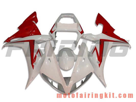 Fairing Kits Fit for YZF-1000 R1 2002 2003 YZF 1000 R1 02 03 Plastic ABS Injection Mold Complete Motorcycle Body Aftermarket Bodywork Frame (Red & White) B023