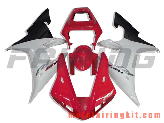 Fairing Kits Fit for YZF-1000 R1 2002 2003 YZF 1000 R1 02 03 Plastic ABS Injection Mold Complete Motorcycle Body Aftermarket Bodywork Frame (Red & White) B025