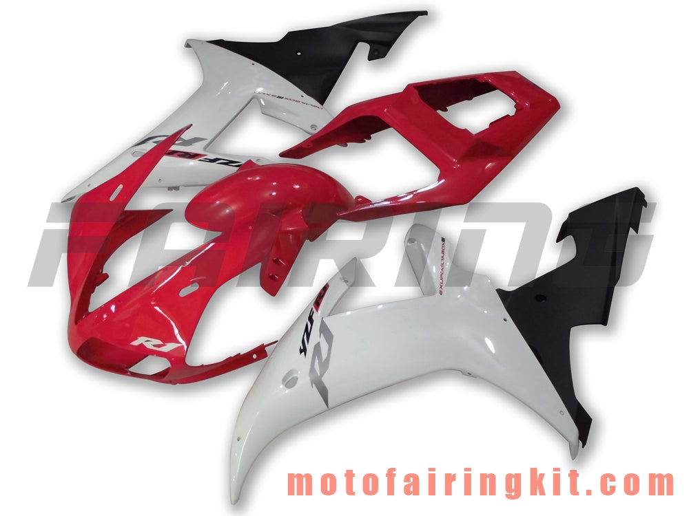 Fairing Kits Fit for YZF-1000 R1 2002 2003 YZF 1000 R1 02 03 Plastic ABS Injection Mold Complete Motorcycle Body Aftermarket Bodywork Frame (Red & White) B025