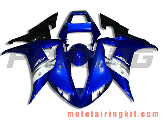 Kits de carenado aptos para YZF-1000 R1 2002 2003 YZF 1000 R1 02 03 Molde de inyección de plástico ABS Carrocería completa para motocicleta Marco de carrocería de posventa (azul y negro) B026