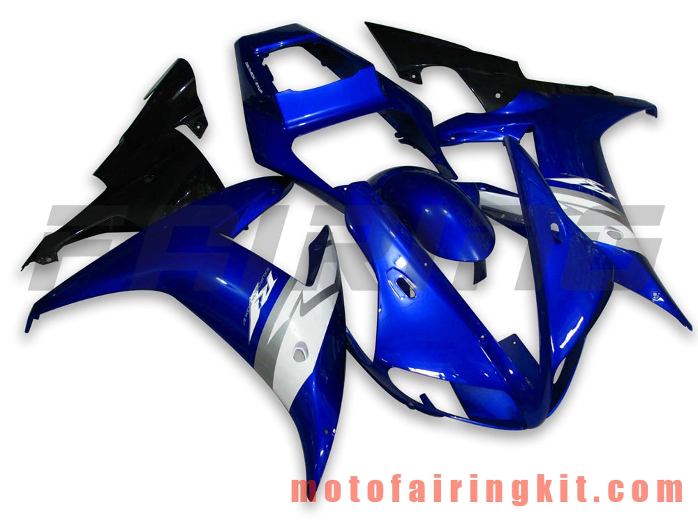 Kits de carenado aptos para YZF-1000 R1 2002 2003 YZF 1000 R1 02 03 Molde de inyección de plástico ABS Carrocería completa para motocicleta Marco de carrocería de posventa (azul y negro) B026