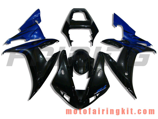 Kits de carenado aptos para YZF-1000 R1 2002 2003 YZF 1000 R1 02 03 Molde de inyección de plástico ABS Carrocería completa para motocicleta Marco de carrocería de posventa (negro y azul) B027