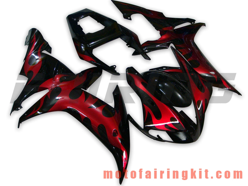 Fairing Kits Fit for YZF-1000 R1 2002 2003 YZF 1000 R1 02 03 Plastic ABS Injection Mold Complete Motorcycle Body Aftermarket Bodywork Frame (Black & Red) B029