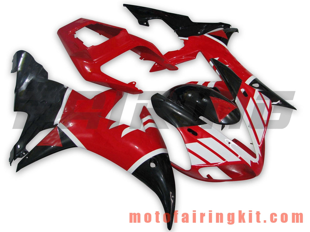 Fairing Kits Fit for YZF-1000 R1 2002 2003 YZF 1000 R1 02 03 Plastic ABS Injection Mold Complete Motorcycle Body Aftermarket Bodywork Frame (Red & Black) B032