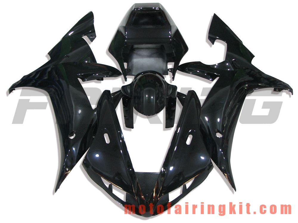 Fairing Kits Fit for YZF-1000 R1 2002 2003 YZF 1000 R1 02 03 Plastic ABS Injection Mold Complete Motorcycle Body Aftermarket Bodywork Frame (Black) B035