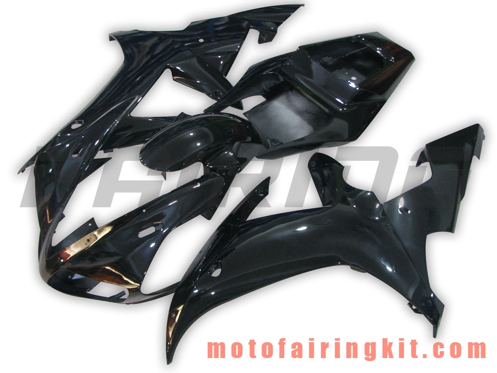 フェアリングキット YZF-1000 R1 2002 2003 YZF 1000 R1 02 03 プラスチック ABS 射出成形 完全なオートバイボディ アフターマーケットボディワークフレーム (ブラック) B035