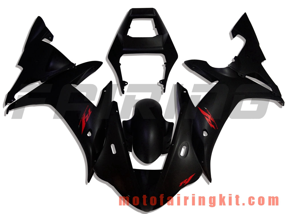 Kits de carenado aptos para YZF-1000 R1 2002 2003 YZF 1000 R1 02 03 Molde de inyección de plástico ABS Carrocería completa para motocicleta Marco de carrocería de posventa (negro) B038