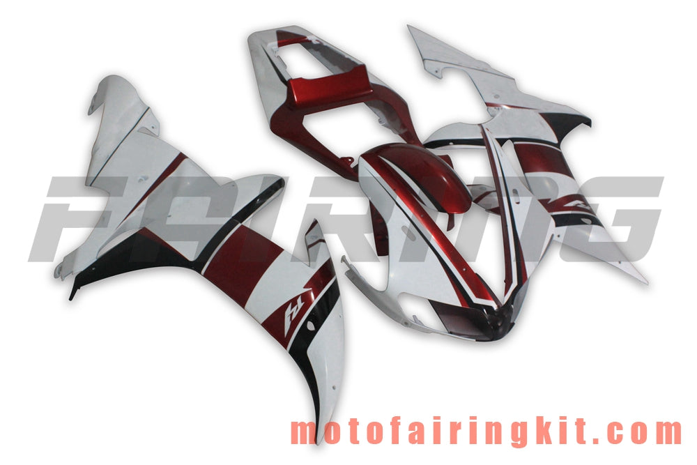 Fairing Kits Fit for YZF-1000 R1 2002 2003 YZF 1000 R1 02 03 Plastic ABS Injection Mold Complete Motorcycle Body Aftermarket Bodywork Frame (White & Red) B039