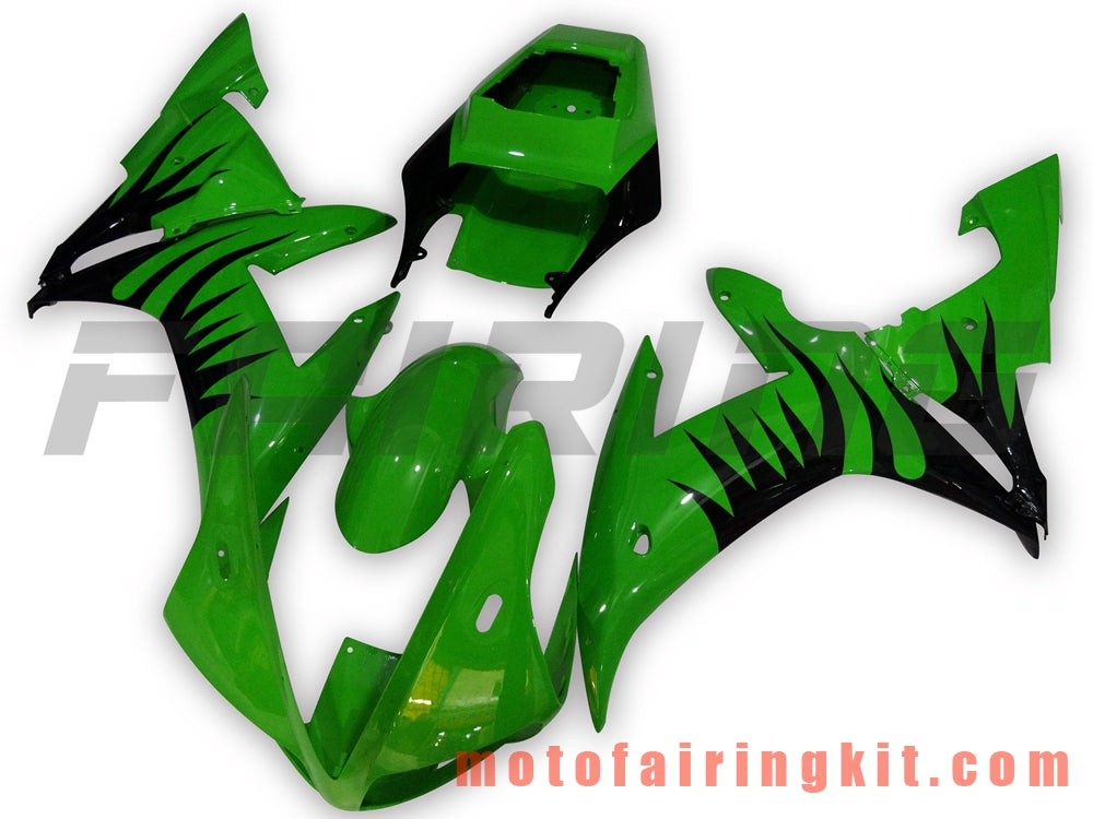 Kits de carenado aptos para YZF-1000 R1 2002 2003 YZF 1000 R1 02 03 Molde de inyección de plástico ABS Carrocería completa para motocicleta Marco de carrocería de posventa (verde y negro) B040