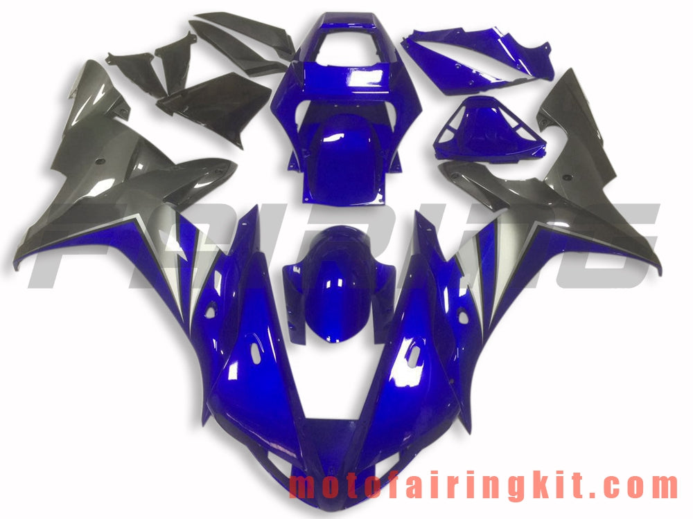 Fairing Kits Fit for YZF-1000 R1 2002 2003 YZF 1000 R1 02 03 Plastic ABS Injection Mold Complete Motorcycle Body Aftermarket Bodywork Frame (Blue & Gray) B042