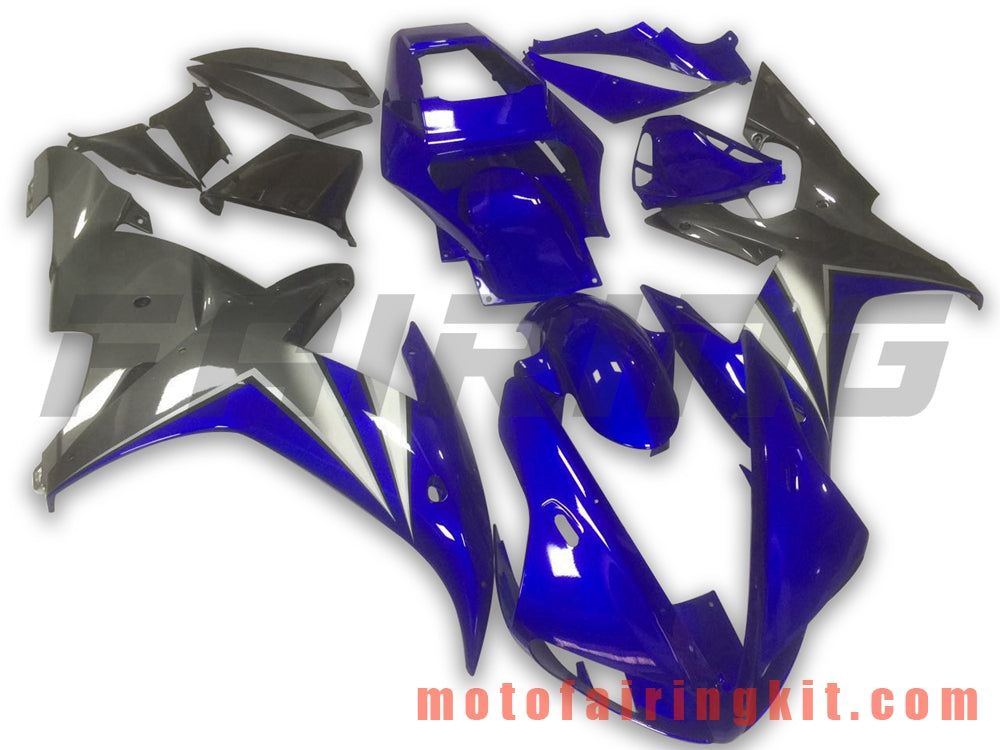 フェアリングキット YZF-1000 R1 2002 2003 YZF 1000 R1 02 03 プラスチック ABS 射出成形 完全なオートバイボディ アフターマーケットボディワークフレーム (ブルー &amp; グレー) B042