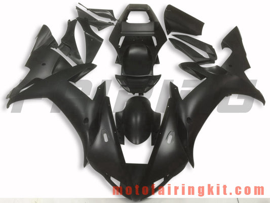 Kits de carenado aptos para YZF-1000 R1 2002 2003 YZF 1000 R1 02 03 Molde de inyección de plástico ABS Carrocería completa para motocicleta Marco de carrocería de posventa (negro) B046