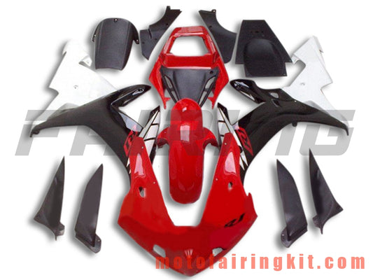 Fairing Kits Fit for YZF-1000 R1 2002 2003 YZF 1000 R1 02 03 Plastic ABS Injection Mold Complete Motorcycle Body Aftermarket Bodywork Frame (Red & Black) B056