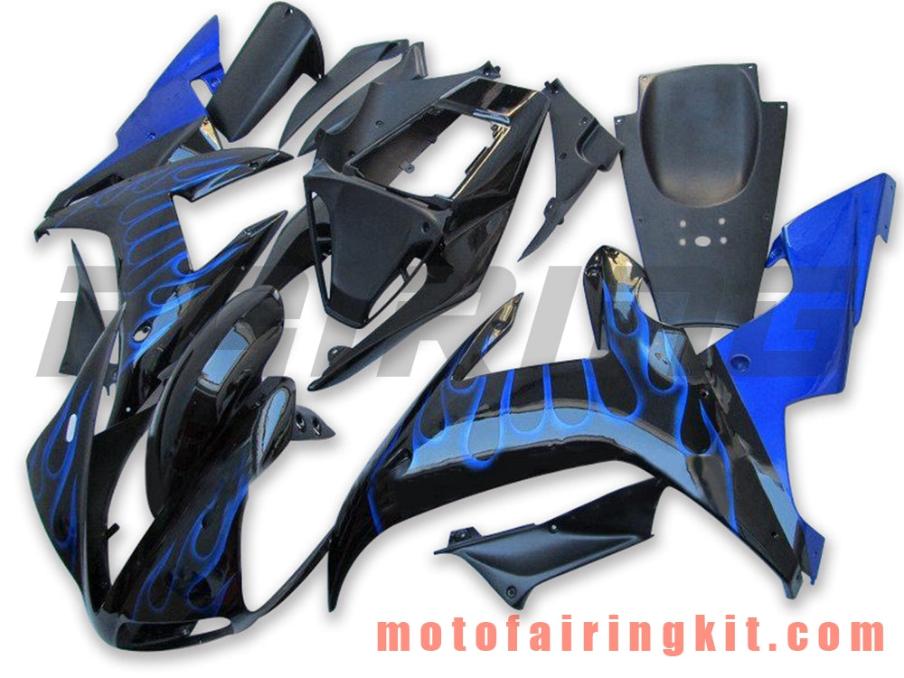 フェアリングキット YZF-1000 R1 2002 2003 YZF 1000 R1 02 03 プラスチック ABS 射出成形 完全なオートバイボディ アフターマーケットボディワークフレーム (ブルー &amp; ブラック) B057