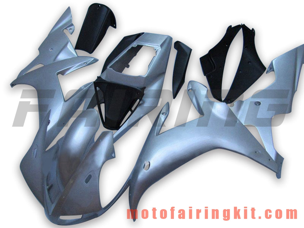 Fairing Kits Fit for YZF-1000 R1 2002 2003 YZF 1000 R1 02 03 Plastic ABS Injection Mold Complete Motorcycle Body Aftermarket Bodywork Frame (Silver) B059