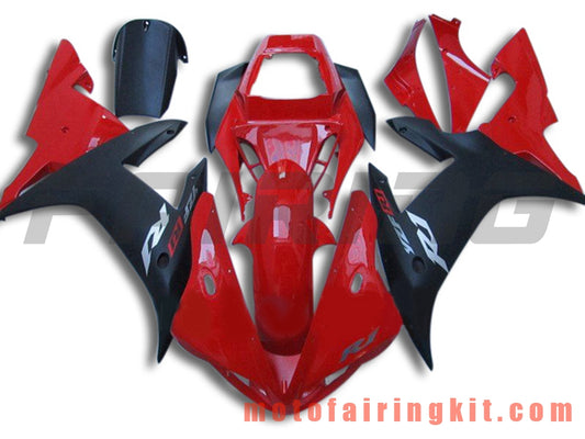 Fairing Kits Fit for YZF-1000 R1 2002 2003 YZF 1000 R1 02 03 Plastic ABS Injection Mold Complete Motorcycle Body Aftermarket Bodywork Frame (Red & Black) B061