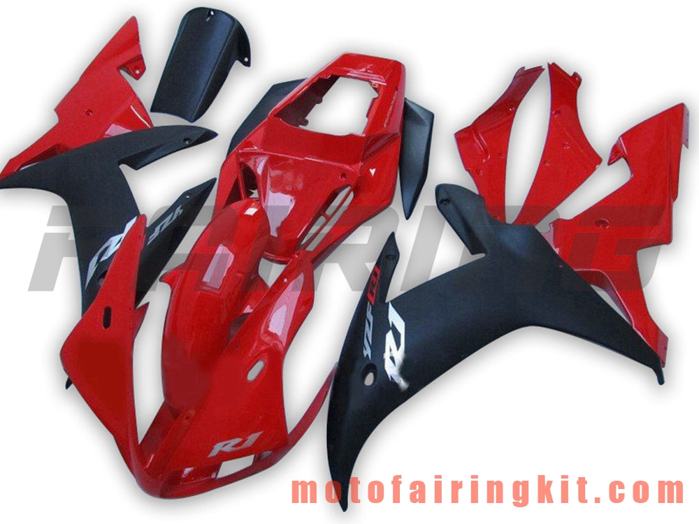 Fairing Kits Fit for YZF-1000 R1 2002 2003 YZF 1000 R1 02 03 Plastic ABS Injection Mold Complete Motorcycle Body Aftermarket Bodywork Frame (Red & Black) B061