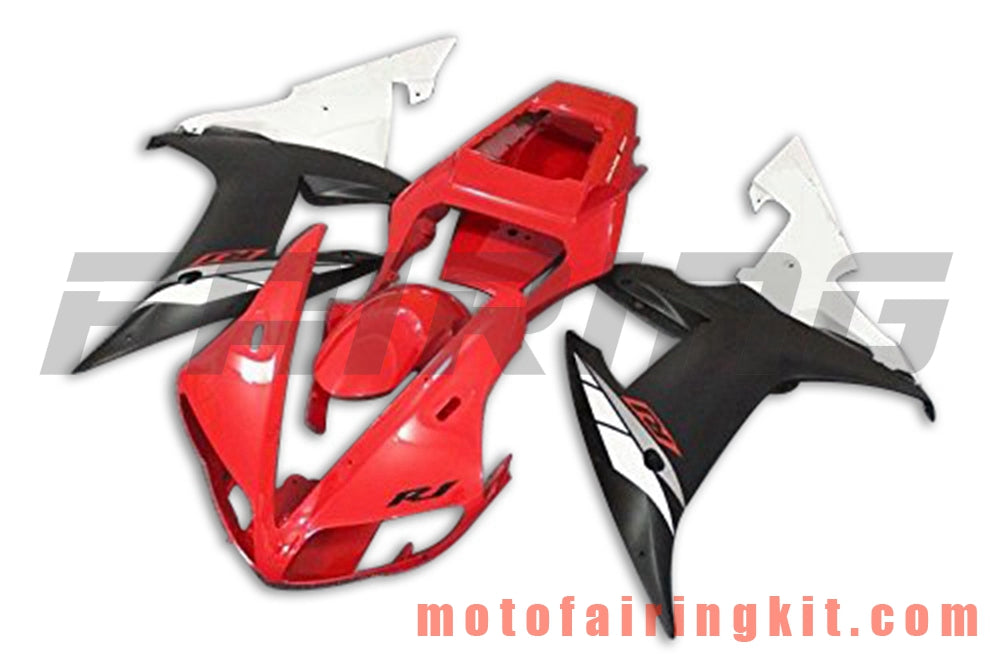 Fairing Kits Fit for YZF-1000 R1 2002 2003 YZF 1000 R1 02 03 Plastic ABS Injection Mold Complete Motorcycle Body Aftermarket Bodywork Frame (Red & Black) B068