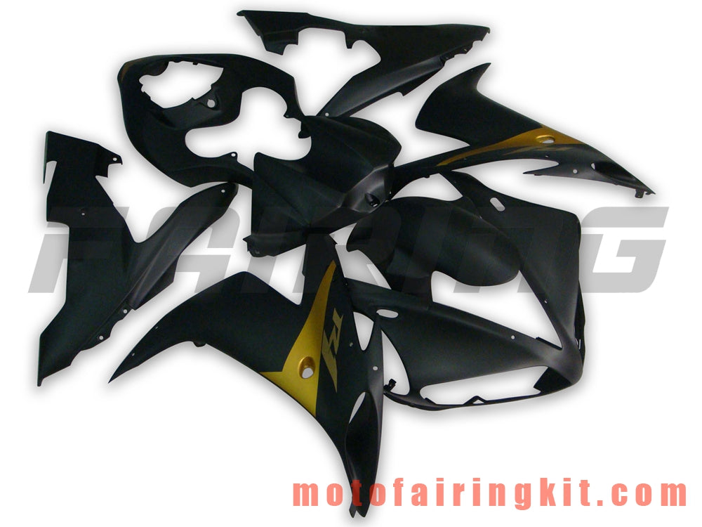 Fairing Kits Fit for YZF-1000 R1 2004 2005 2006 YZF 1000 R1 04 05 06 Plastic ABS Injection Mold Complete Motorcycle Body Aftermarket Bodywork Frame (Black) B008