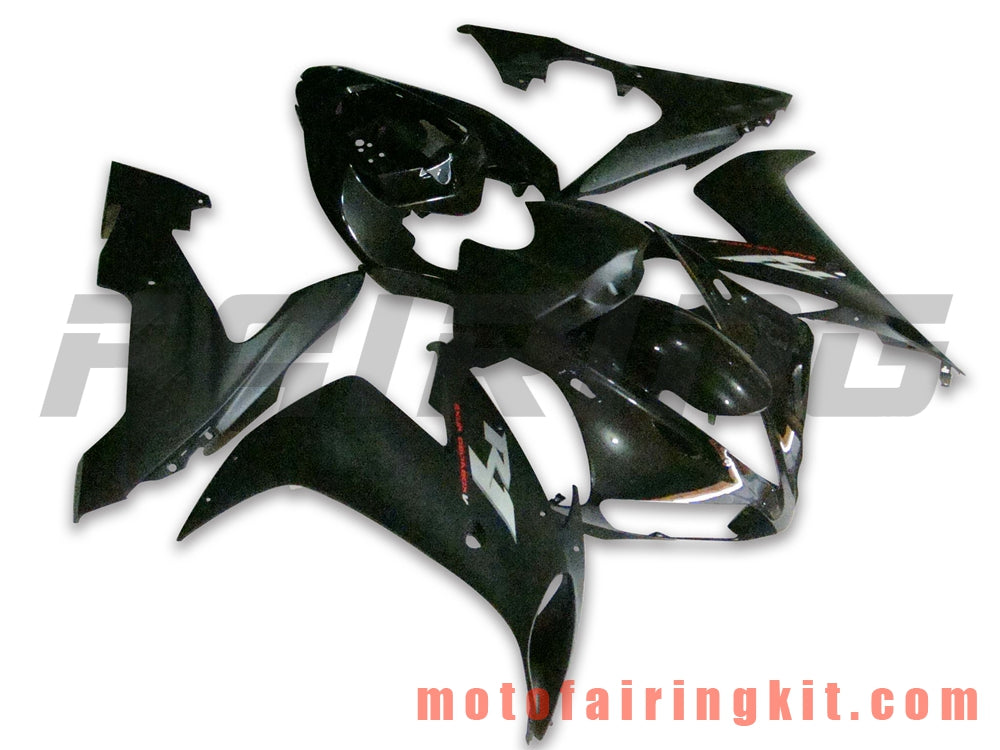 Fairing Kits Fit for YZF-1000 R1 2004 2005 2006 YZF 1000 R1 04 05 06 Plastic ABS Injection Mold Complete Motorcycle Body Aftermarket Bodywork Frame (Black) B017