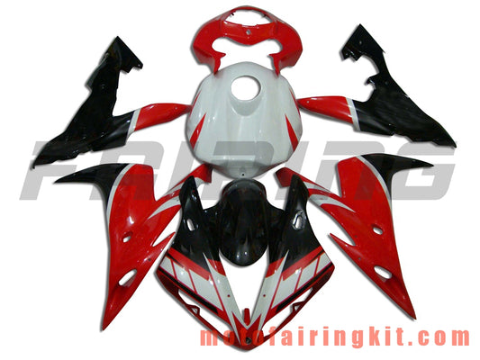 Fairing Kits Fit for YZF-1000 R1 2004 2005 2006 YZF 1000 R1 04 05 06 Plastic ABS Injection Mold Complete Motorcycle Body Aftermarket Bodywork Frame (Red & Black) B018