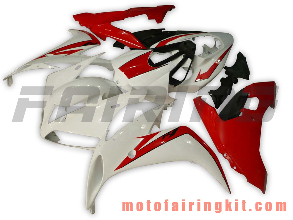 Fairing Kits Fit for YZF-1000 R1 2004 2005 2006 YZF 1000 R1 04 05 06 Plastic ABS Injection Mold Complete Motorcycle Body Aftermarket Bodywork Frame (White & Red) B019