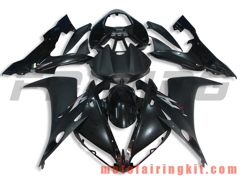 Fairing Kits Fit for YZF-1000 R1 2004 2005 2006 YZF 1000 R1 04 05 06 Plastic ABS Injection Mold Complete Motorcycle Body Aftermarket Bodywork Frame (Black) B020