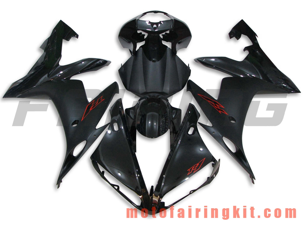 Fairing Kits Fit for YZF-1000 R1 2004 2005 2006 YZF 1000 R1 04 05 06 Plastic ABS Injection Mold Complete Motorcycle Body Aftermarket Bodywork Frame (Black) B021