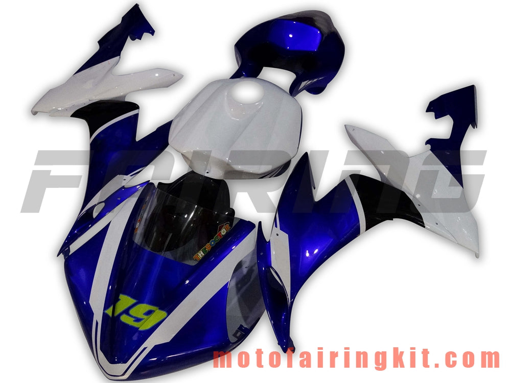 Fairing Kits Fit for YZF-1000 R1 2004 2005 2006 YZF 1000 R1 04 05 06 Plastic ABS Injection Mold Complete Motorcycle Body Aftermarket Bodywork Frame (Blue & Black) B027